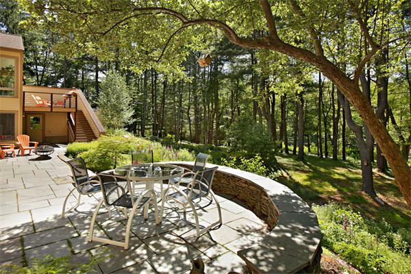 124 South Great Road Lincoln, MA 01773 - Photo 17 of 17 a view of a backyard with sitting area