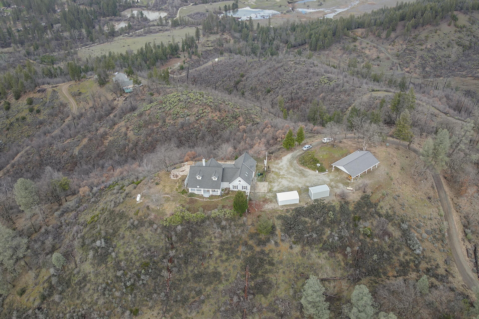 1551 Oak Ranch Road Lewiston, CA 96052 - Photo 23 of 35 a view of a dry yard with trees