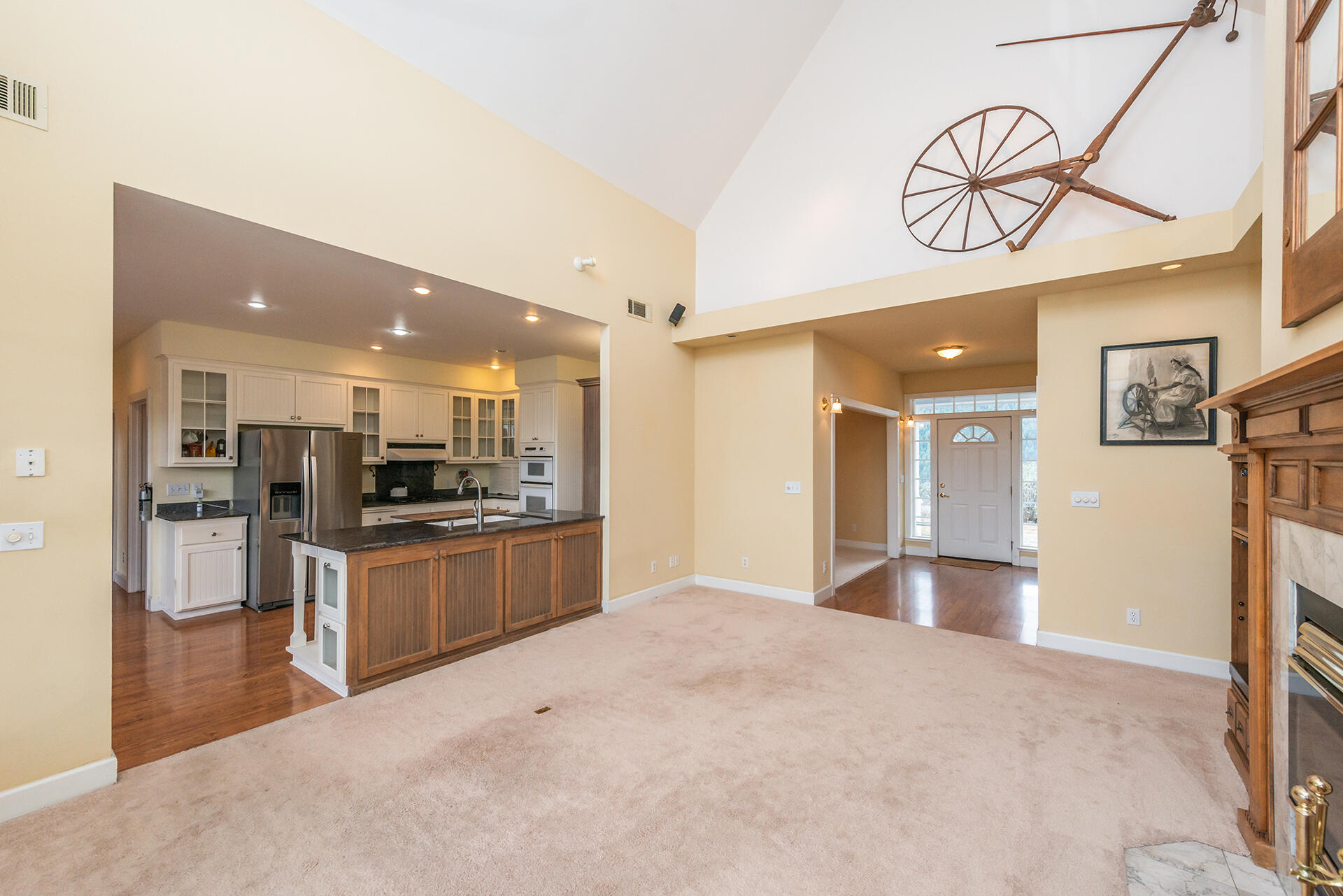 1551 Oak Ranch Road Lewiston, CA 96052 - Photo 6 of 35 a large kitchen with stainless steel appliances kitchen island a large counter top and oven