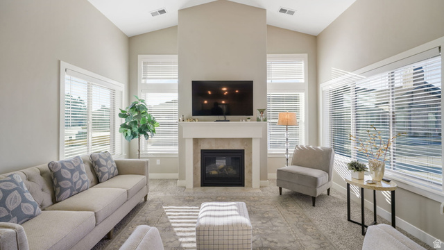 1810 West 300th Street South, Unit D Mapleton, UT 84664 - Photo 8 of 30 Carpeted, vaulted ceilings, fireplace