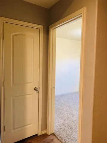 a view of front door