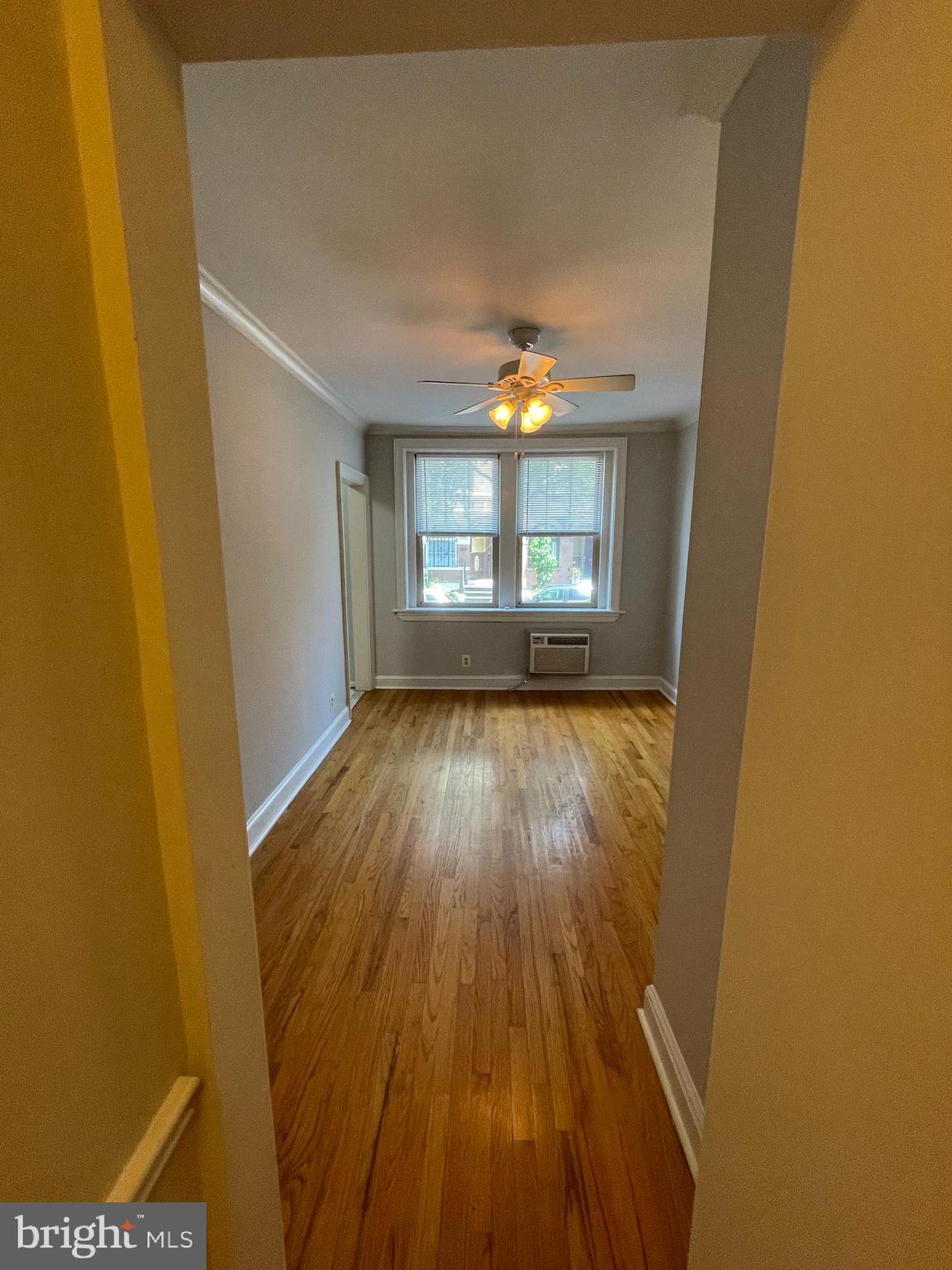 1820 Swann Street Northwest, Unit 101 Washington, DC 20009 - Photo 4 of 15 a view of hallway with wooden floor and fireplace