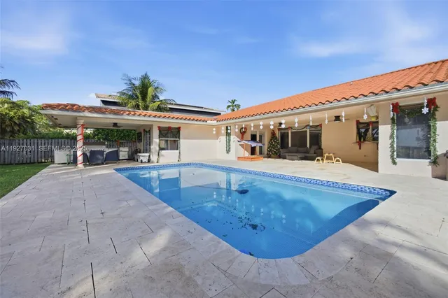 a view of a house with sitting area