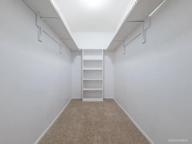 a view of a walk in closet