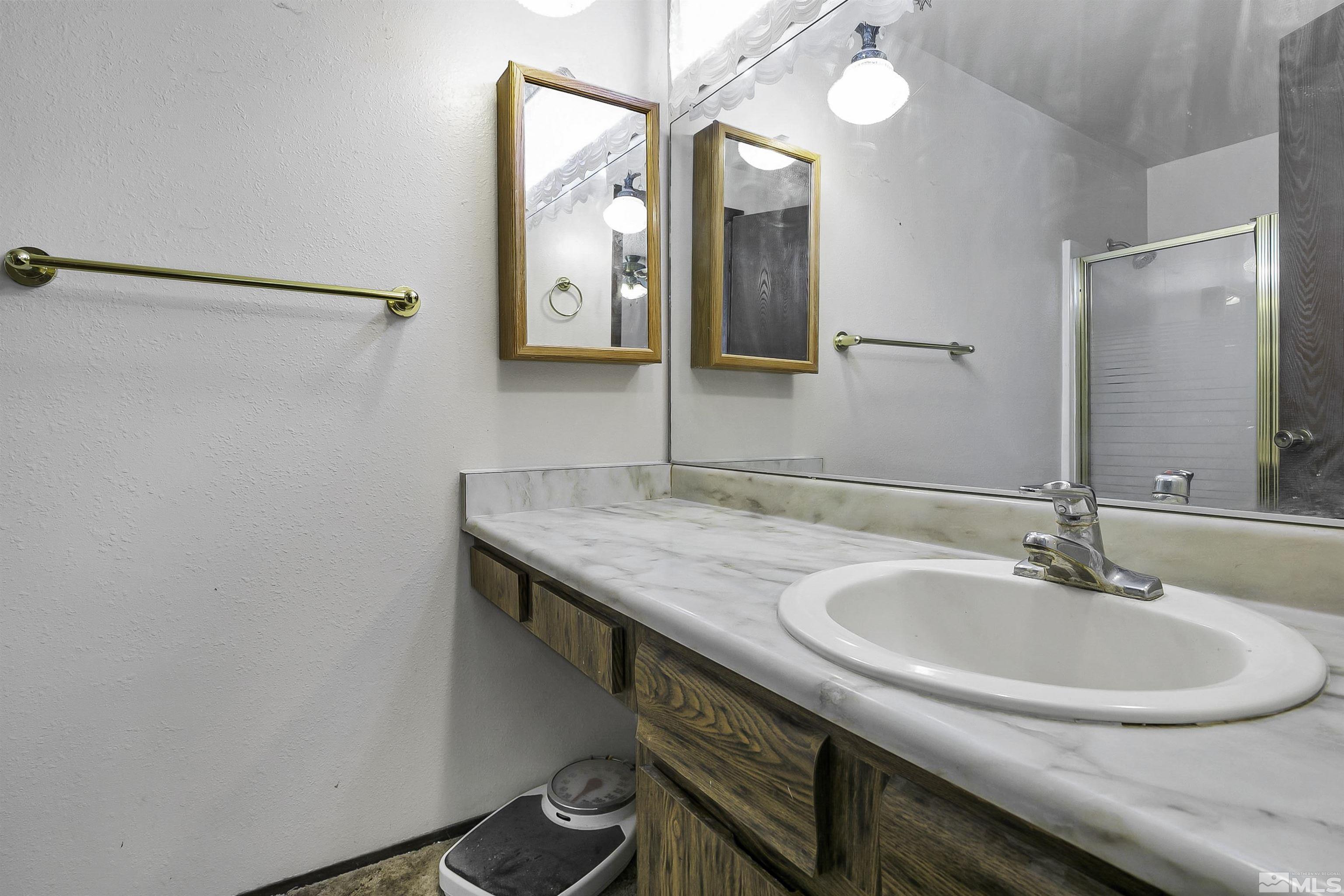 14075 Tourmaline Drive Reno, NV 89521 - Photo 14 of 37 a bathroom with a sink and a mirror
