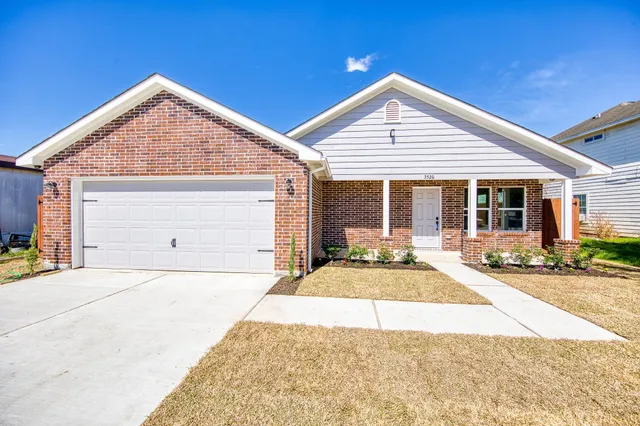 a view of a house with a patio