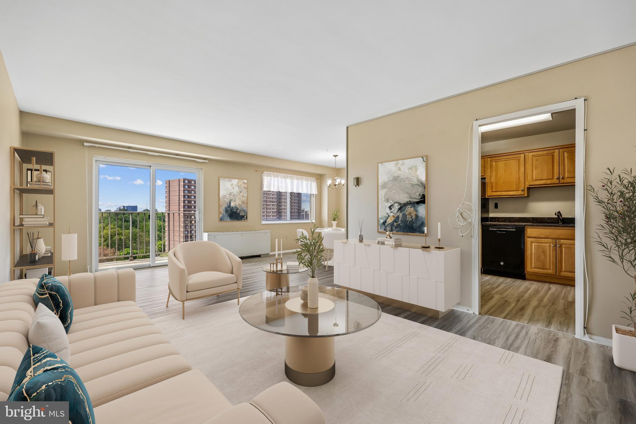 1111 University Boulevard West, Unit 1106A Silver Spring, MD 20902 - Photo 2 of 35 Virtually staged living room