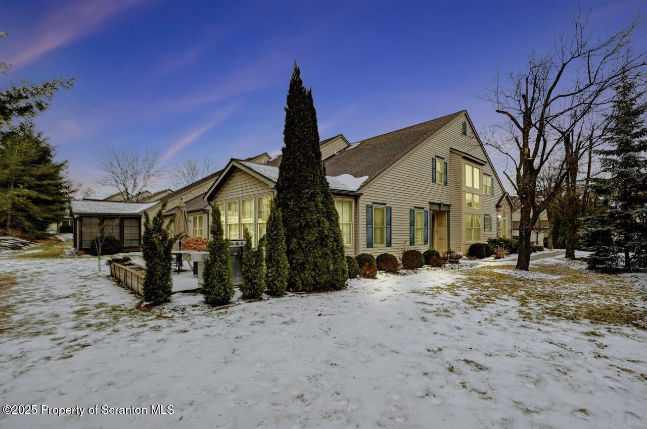 20 Hedge Row Run Clarks Summit, PA 18411 - Photo 32 of 66 a view of a house with a yard covered in snow