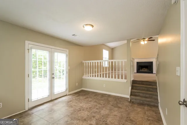 a view of a livingroom with a porch