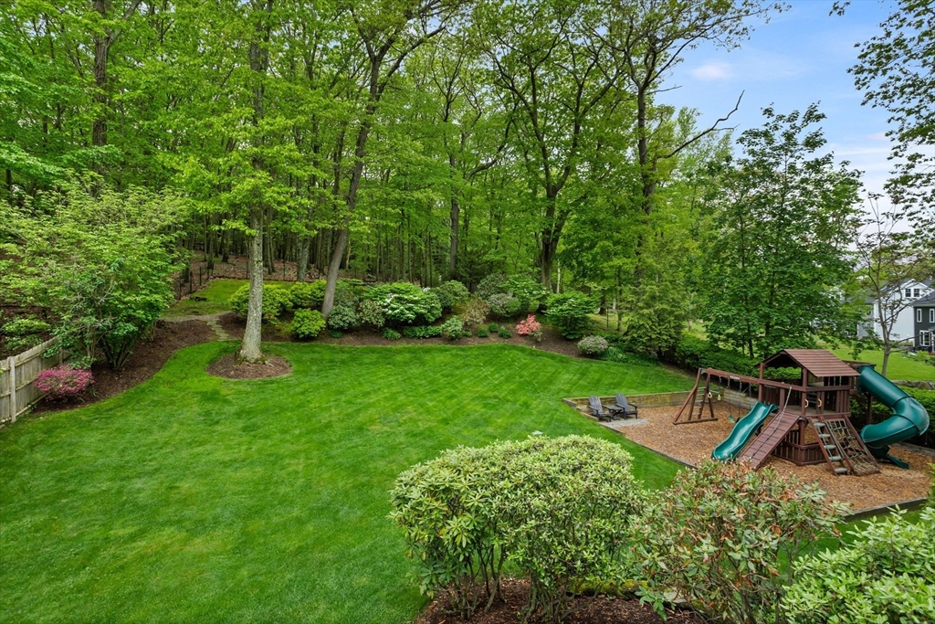 5 Walnut Street Lexington, MA 02421 - Photo 24 of 34 a view of a backyard with sitting area