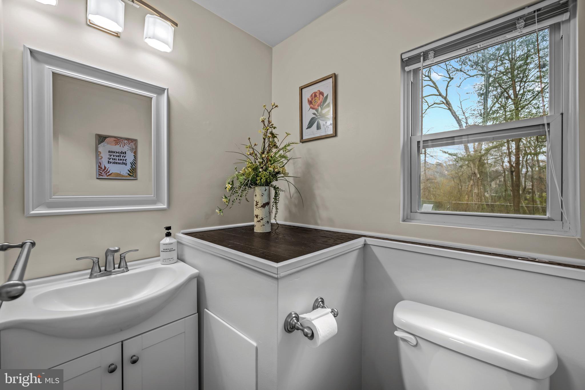 129 McKinsey Road Severna Park, MD 21146 - Photo 21 of 38 a bathroom with a toilet sink and mirror