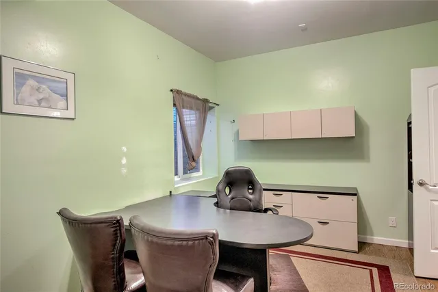 a room with furniture and window