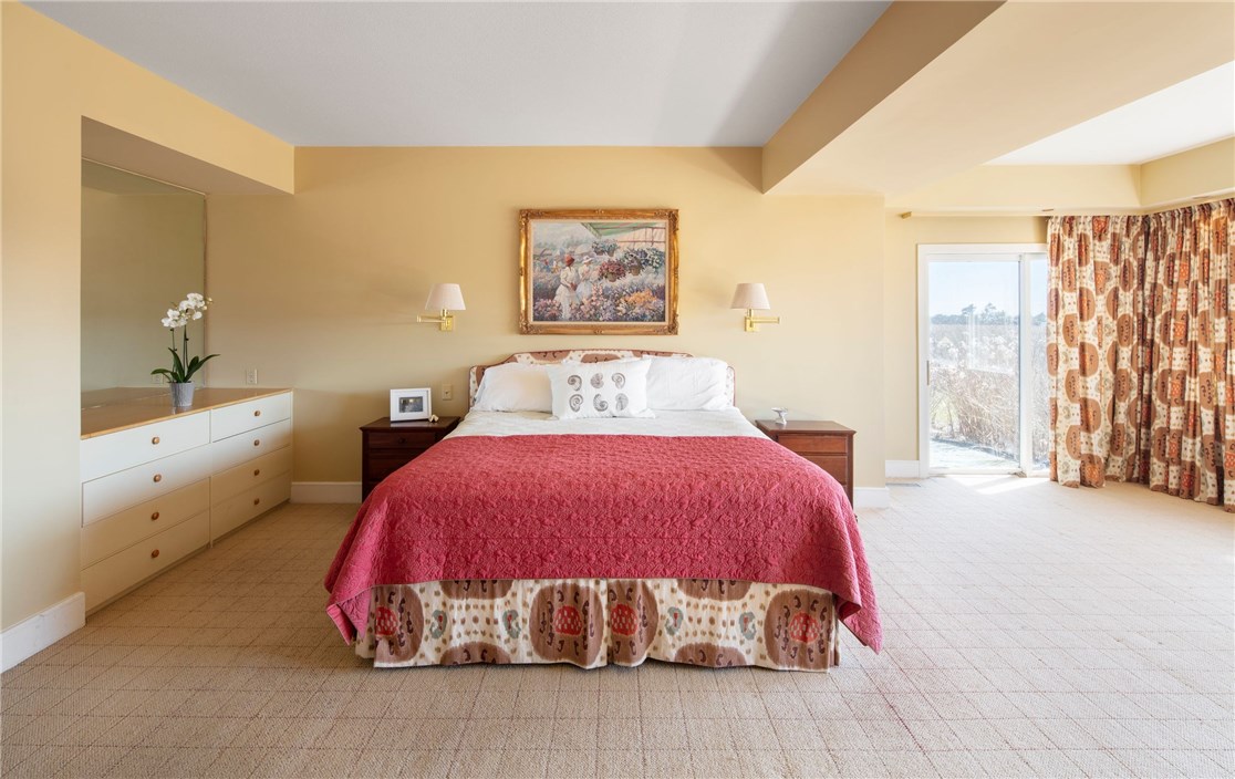 60 Beacon Hill Road Newport, RI 02840 - Photo 19 of 30 Master suite is fitted with fireplace, walk-in closet, large bathroom and double doors that open to the pool.