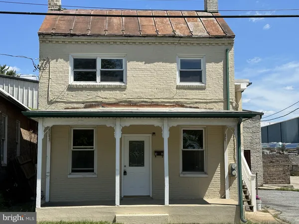 a front view of a house