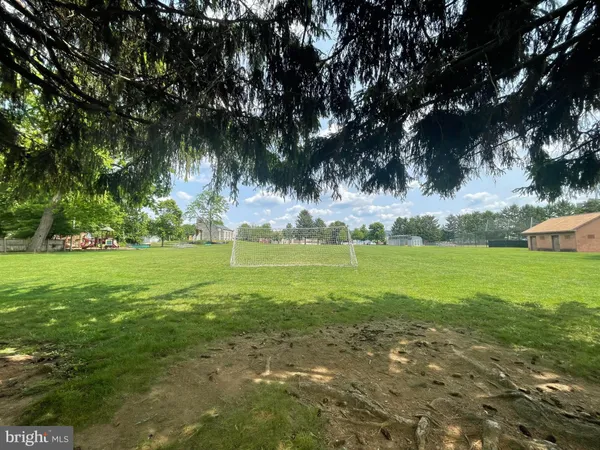 a view of yard with green space