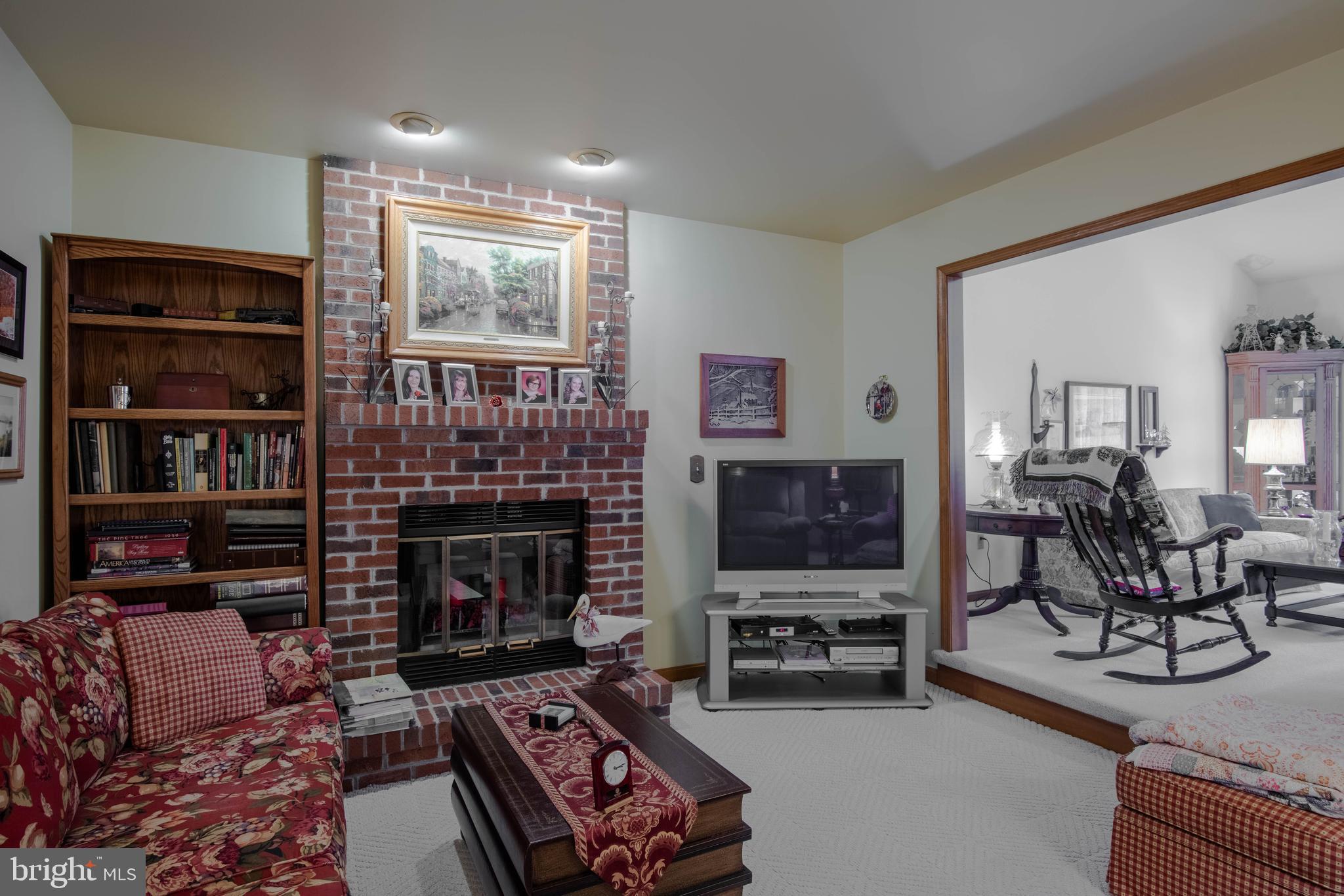 23 Canal Road Ocean Pines, MD 21811 - Photo 8 of 18 Family Room with wood burning, masonry fireplace