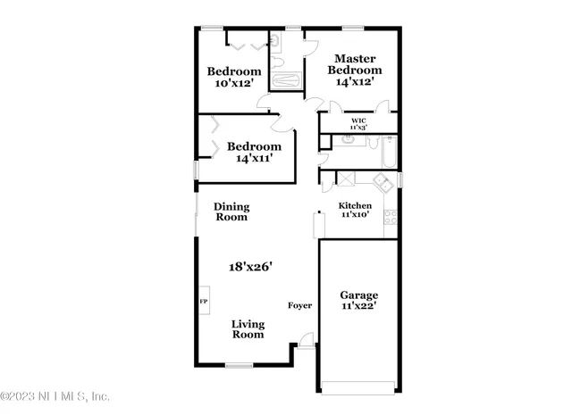 a view of backyard with green space