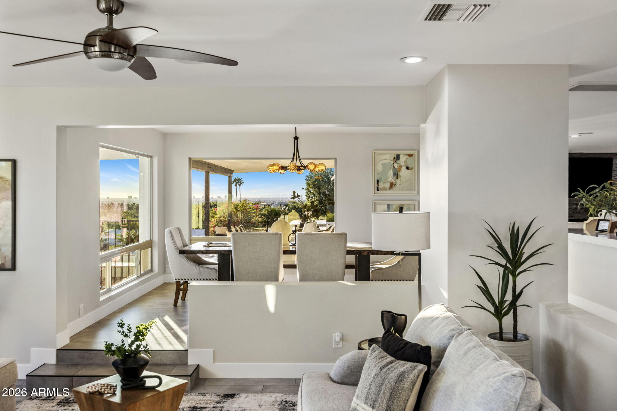5518 East Rockridge Road Phoenix, AZ 85018 - Photo 13 of 73 Living Room to Dining Room View