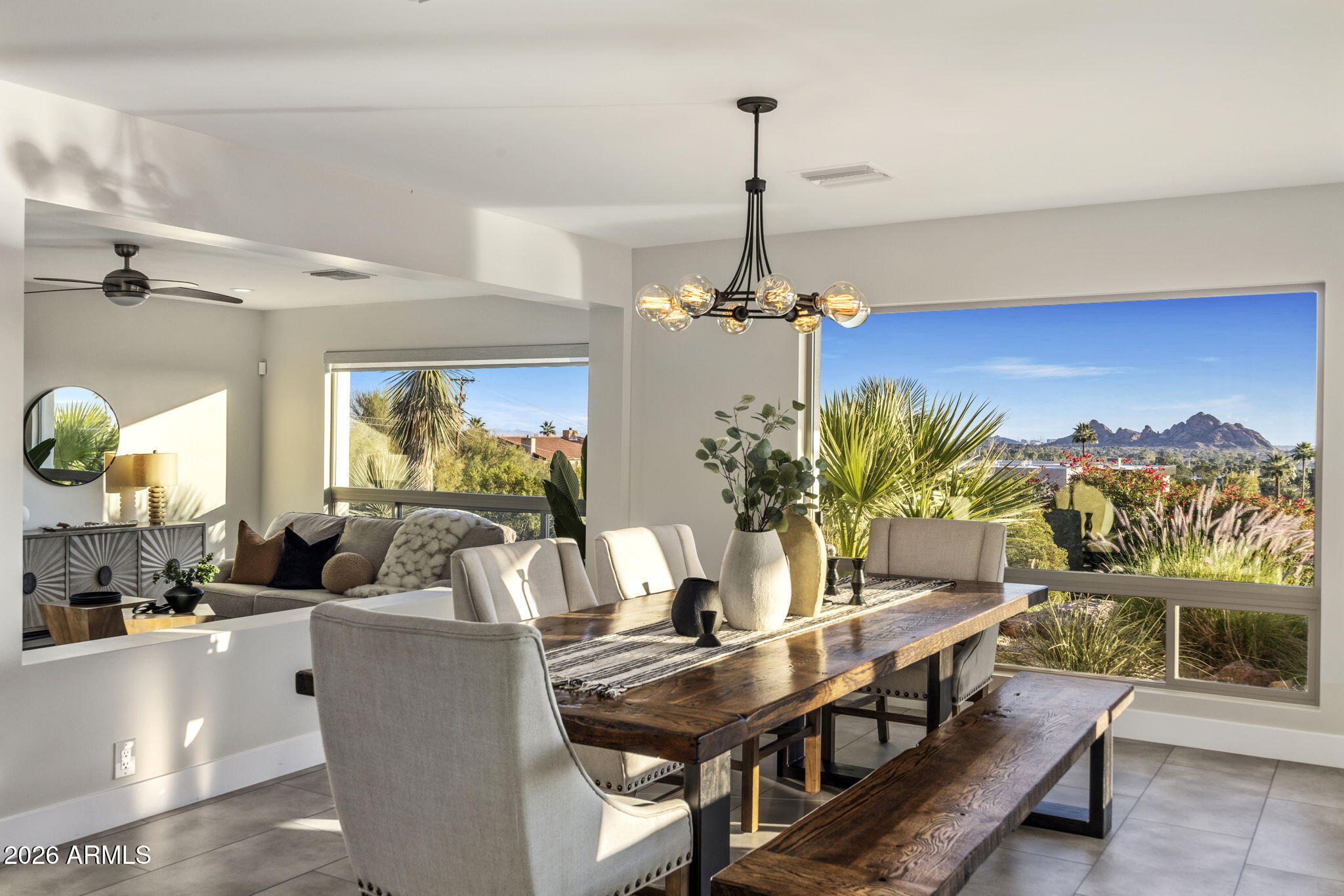 5518 East Rockridge Road Phoenix, AZ 85018 - Photo 14 of 73 Formal Dining Room w/ Views
