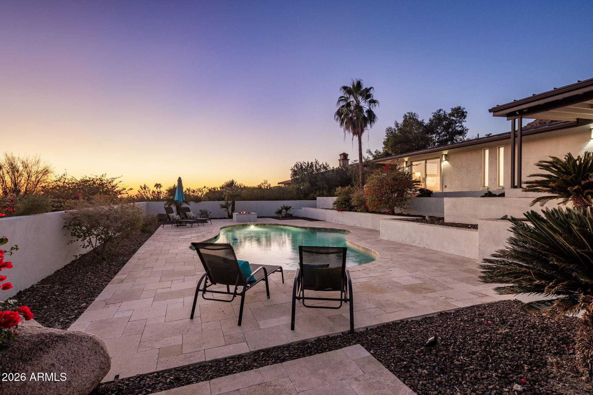 5518 East Rockridge Road Phoenix, AZ 85018 - Photo 61 of 73 Heated Pool w/ Firepit
