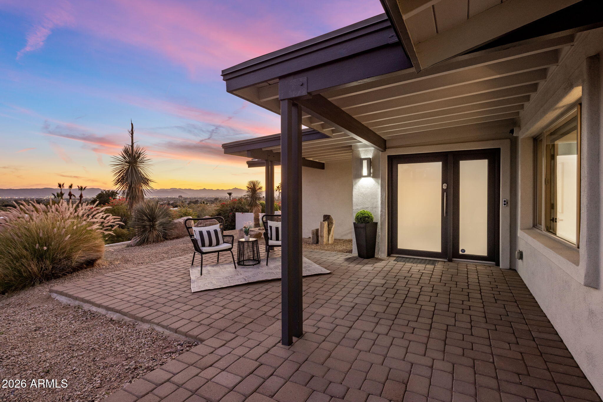 5518 East Rockridge Road Phoenix, AZ 85018 - Photo 8 of 73 Patio off Front Door w/ Sunrise Views