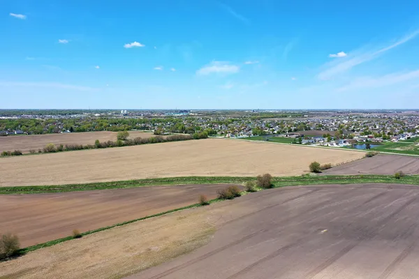 an aerial view of a city