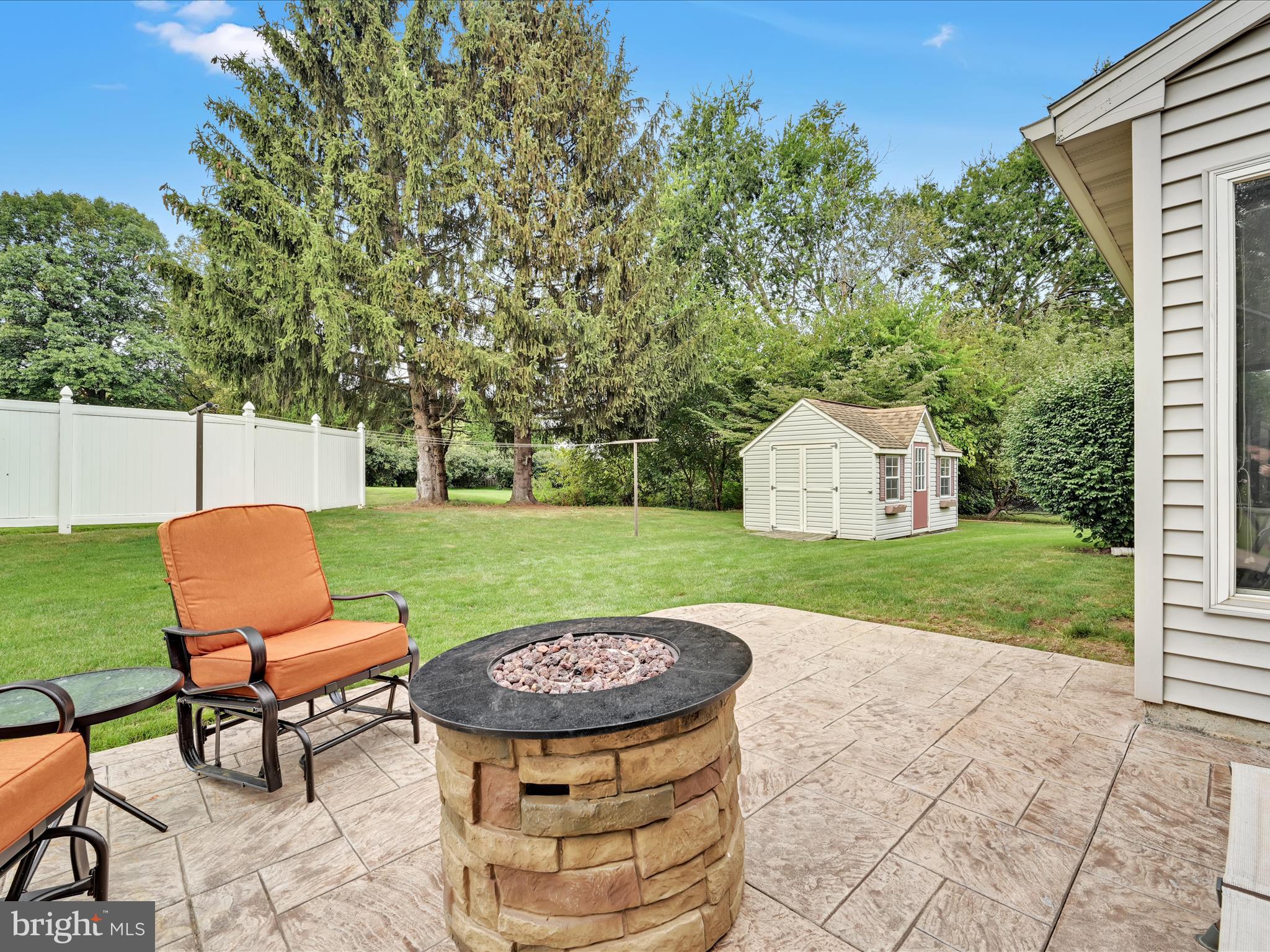 21 Silver Creek Road Lititz, PA 17543 - Photo 34 of 37 a view of a backyard with sitting area and garden
