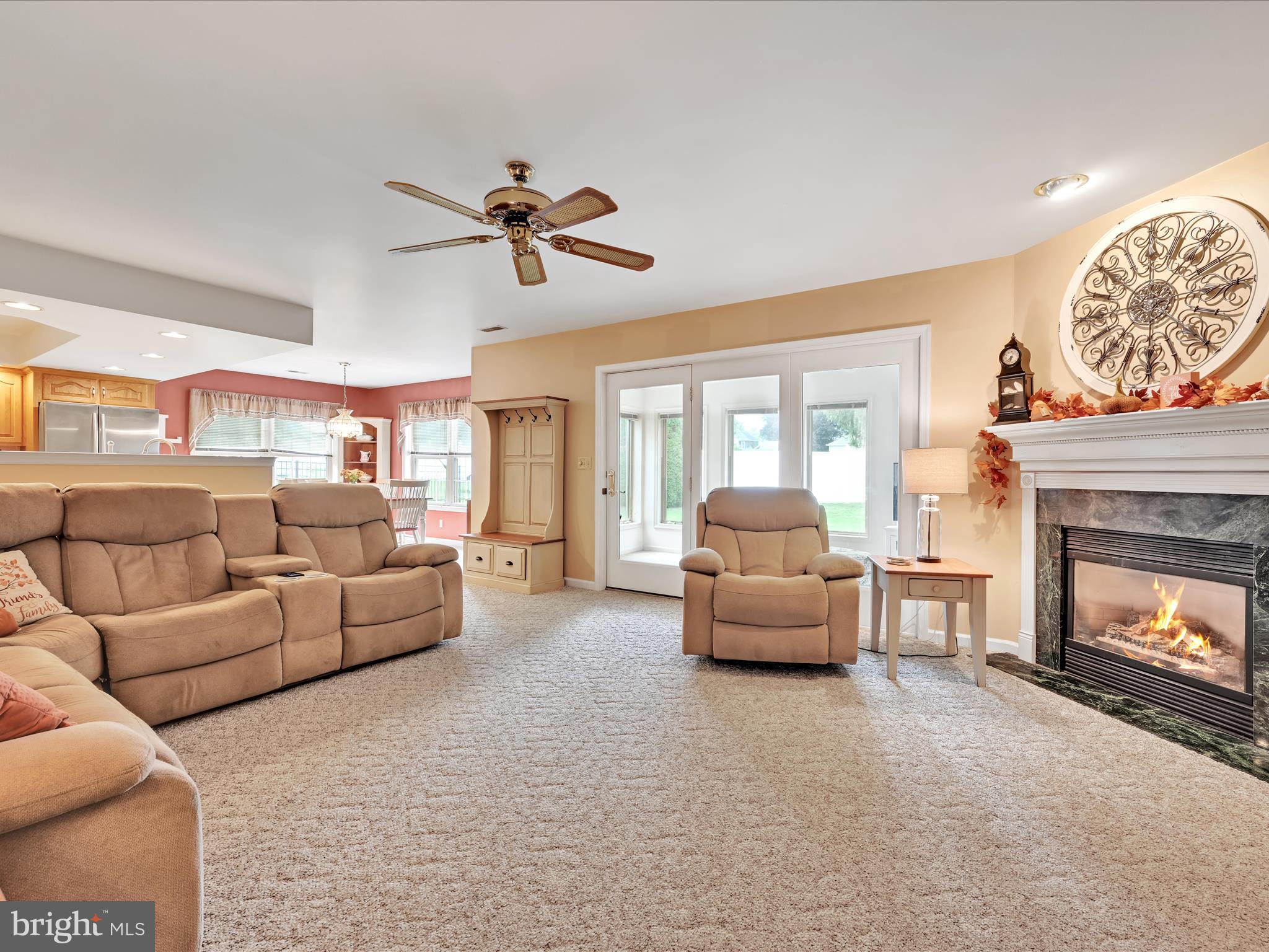 21 Silver Creek Road Lititz, PA 17543 - Photo 10 of 37 a living room with furniture and a fireplace