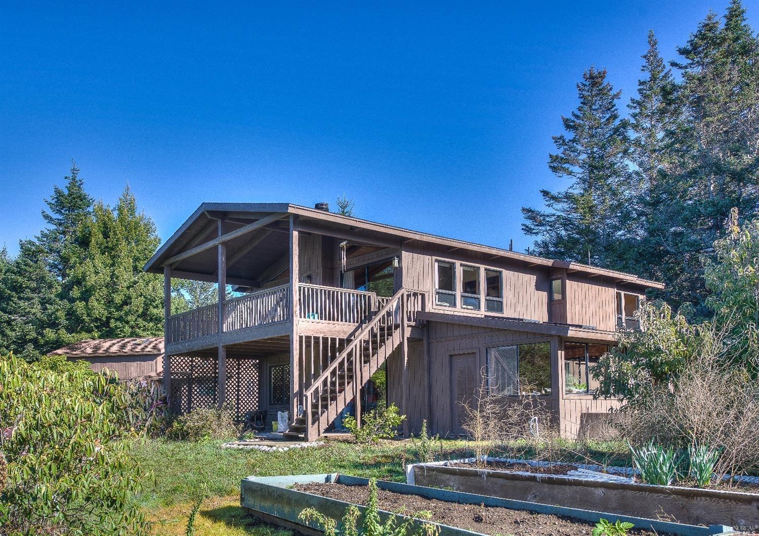 46651 Iversen Road Gualala, CA 95445 - Photo 1 of 1 Three bedroom, 2 1/2 bath home ---- ocean views from top deck.
