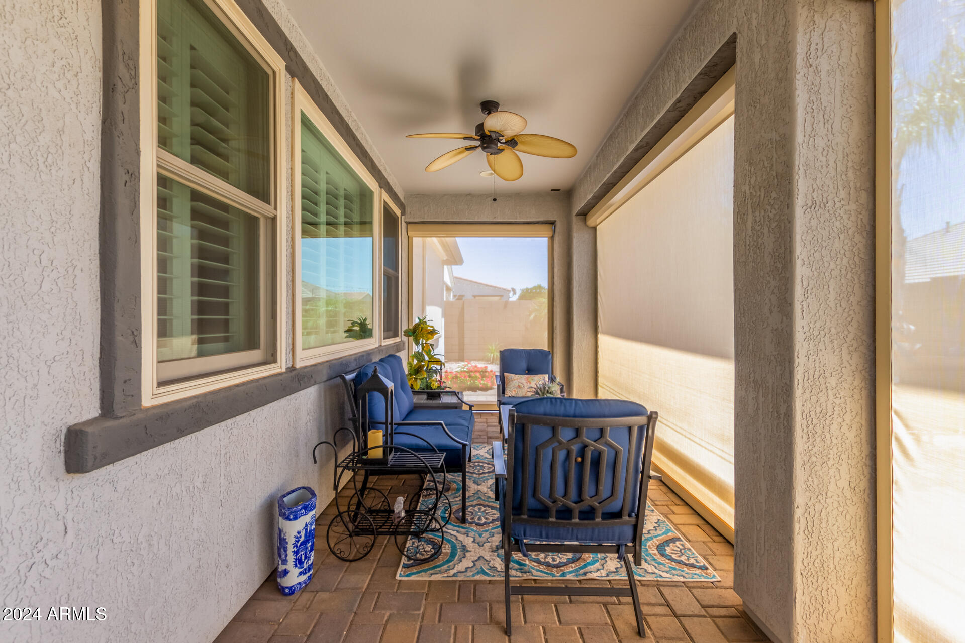 22469 East Camina Plata Queen Creek, AZ 85142 - Photo 28 of 38 a view of a dining room with furniture window and outside view