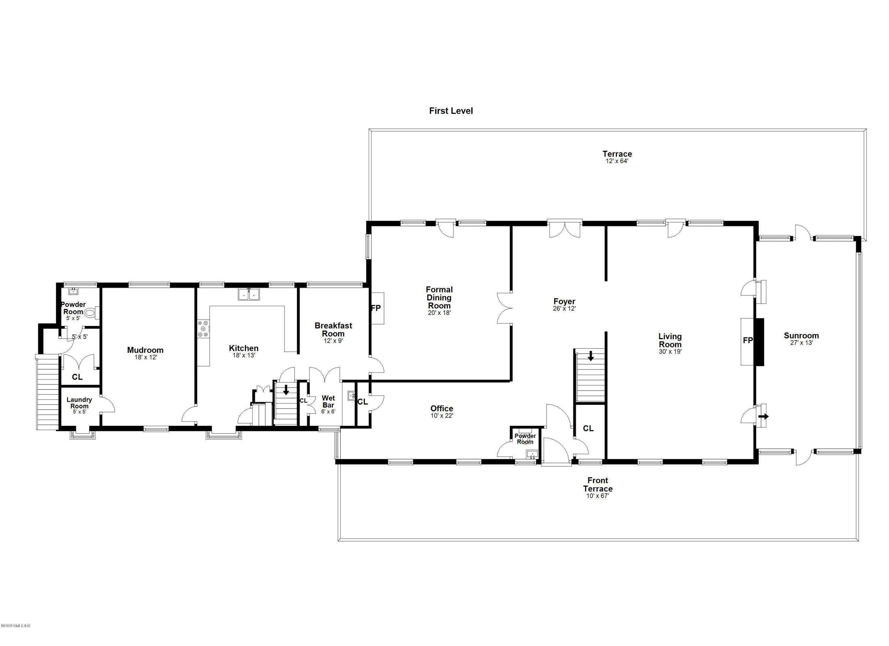 51 Doubling Road Greenwich, CT 06830 - Photo 19 of 24 a picture of floor plan