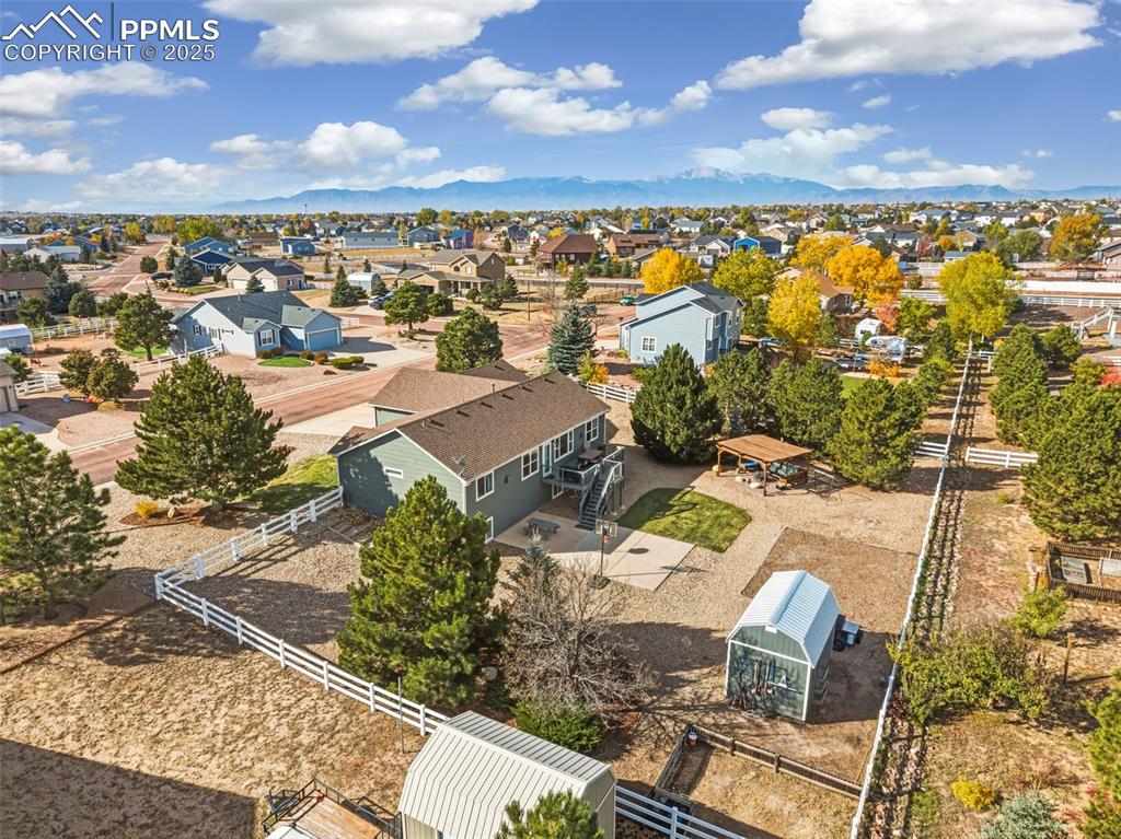 8449 Copenhagen Road Peyton, CO 80831 - Photo 47 of 49 an aerial view of residential building with outdoor space