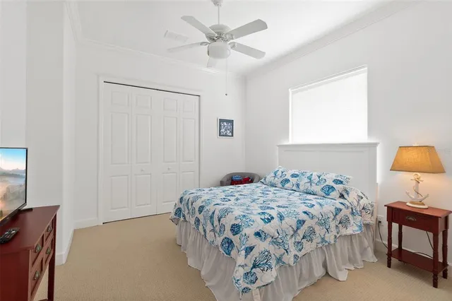 a view of balcony with couch and wooden floor