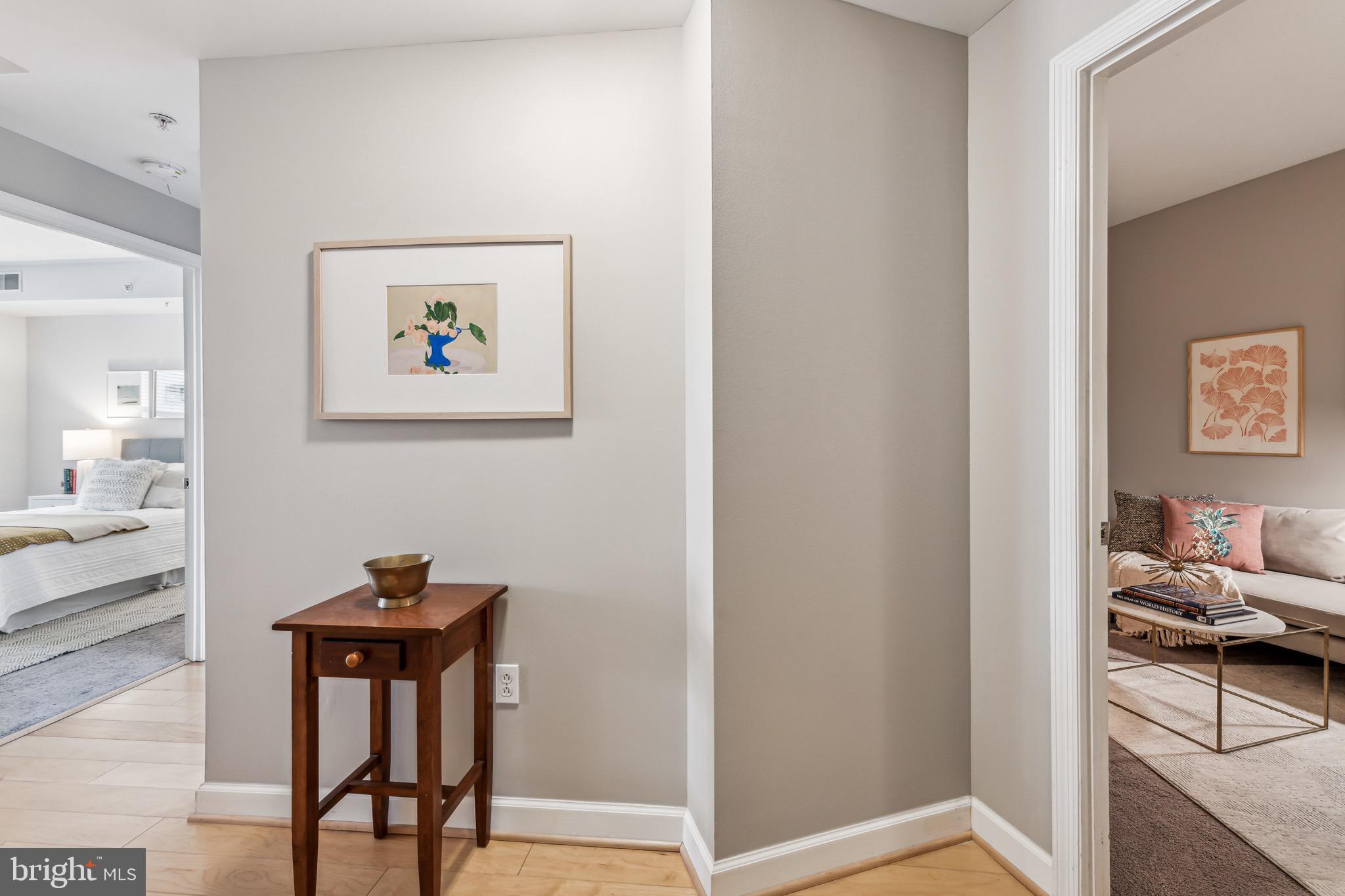1441 Rhode Island Avenue Northwest, Unit 412 Washington, DC 20005 - Photo 5 of 37 a view of room with workspace and wooden floor
