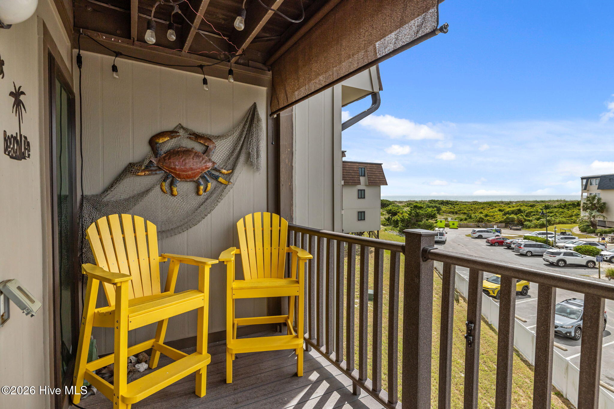 2008 East Fort Macon Road, Unit H11 Atlantic Beach, NC 28512 - Photo 22 of 42 Balcony with View of the Ocean