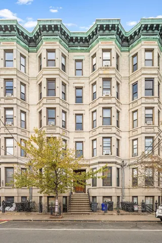 a front view of a building