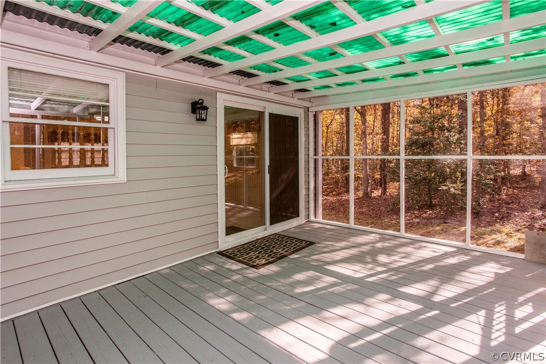 11608 Bundle Road Chesterfield, VA 23838 - Photo 6 of 19 a porch with view of a backyard
