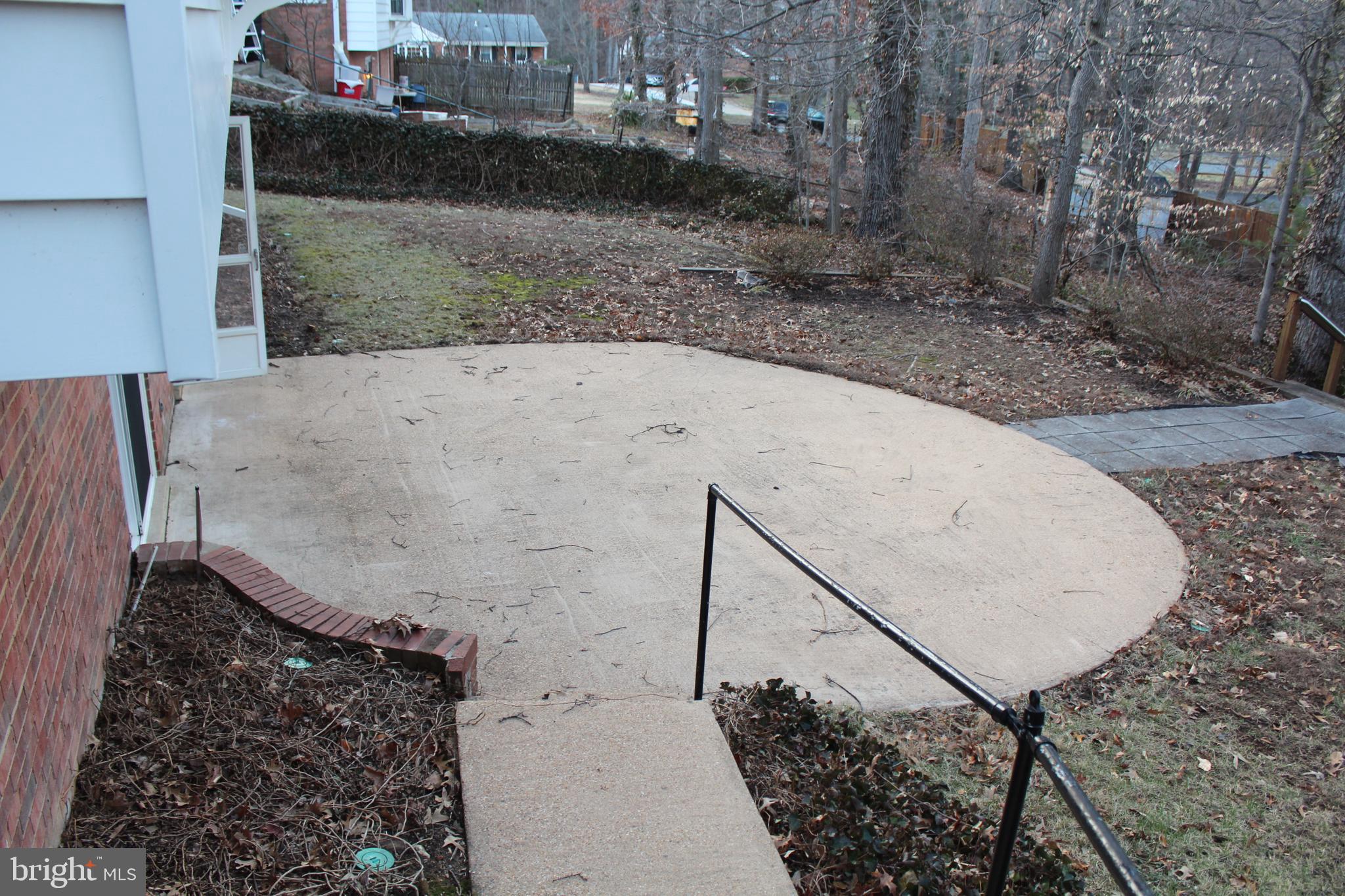 8218 Dabney Avenue Springfield, VA 22152 - Photo 31 of 33 Large concrete patio