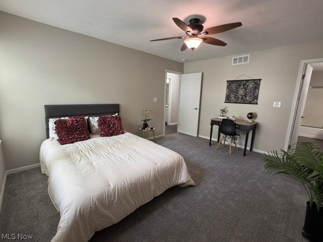 6745 Tippecanoe Road, Unit 2 Canfield, OH 44406 - Photo 18 of 23 Carpeted bedroom with neutral wall tones and a ceiling fan with integrated lighting