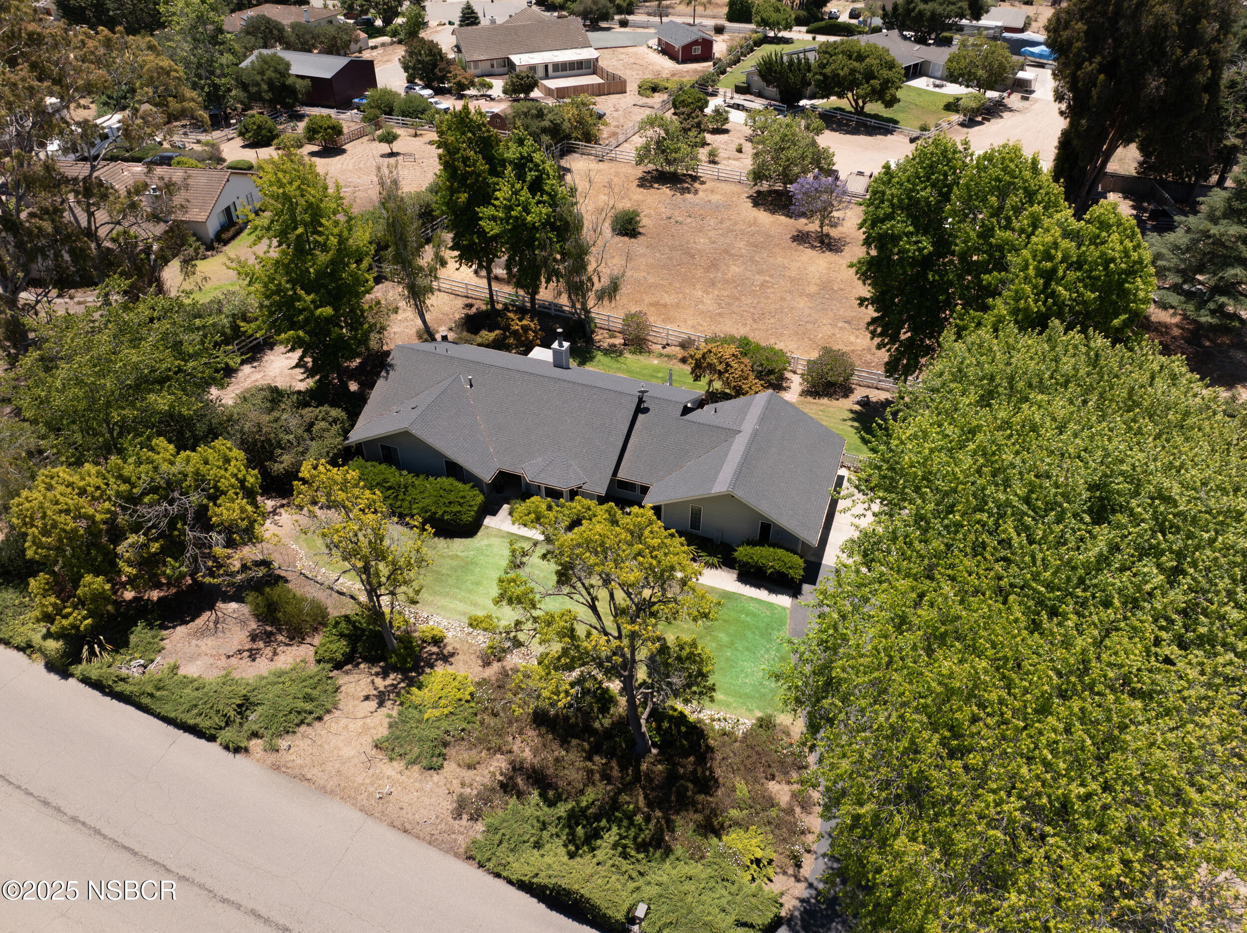 181 Eucalyptus Road Nipomo, CA 93444 - Photo 31 of 36 an aerial view of house with yard