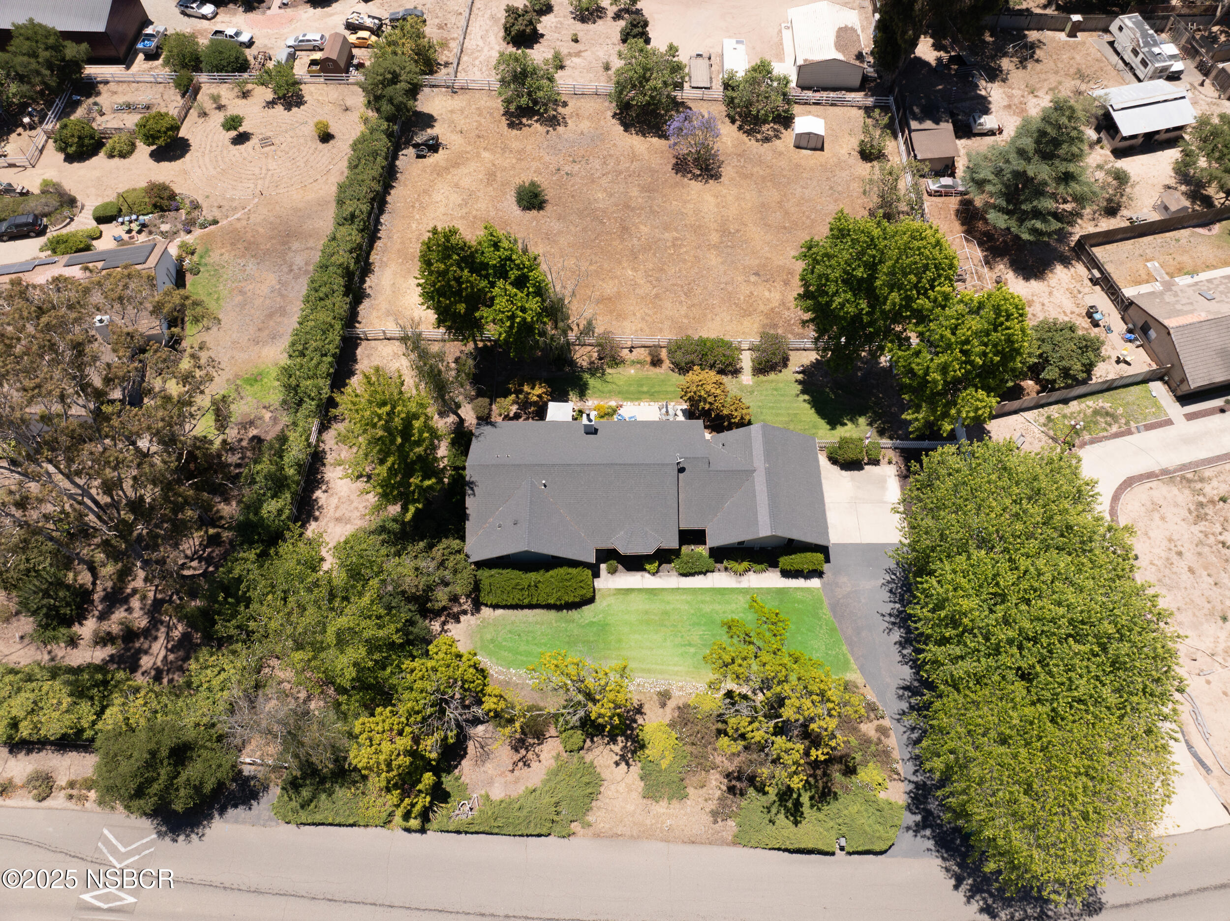 181 Eucalyptus Road Nipomo, CA 93444 - Photo 32 of 36 an aerial view of house with yard