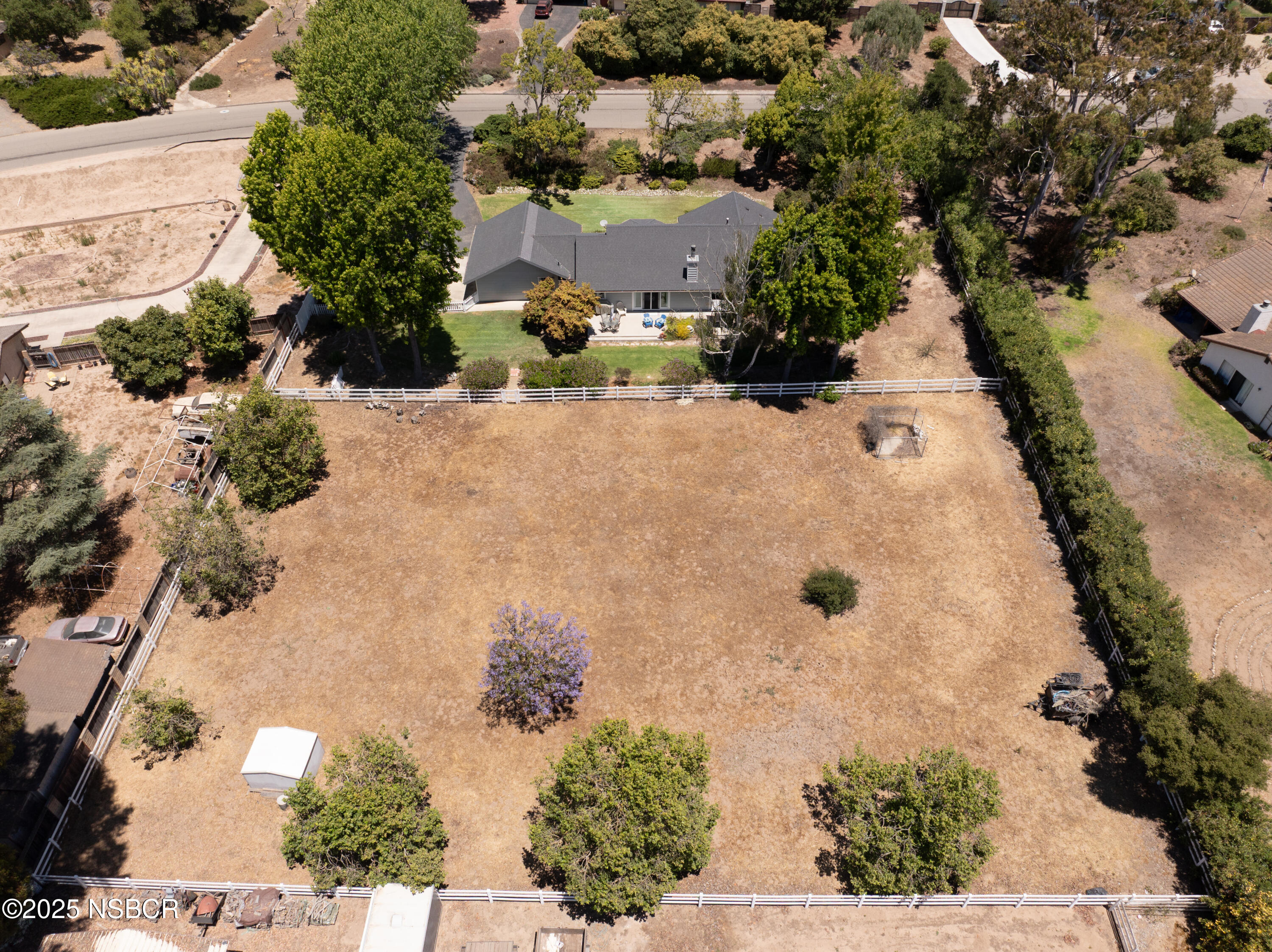 181 Eucalyptus Road Nipomo, CA 93444 - Photo 33 of 36 an aerial view of a house with a yard