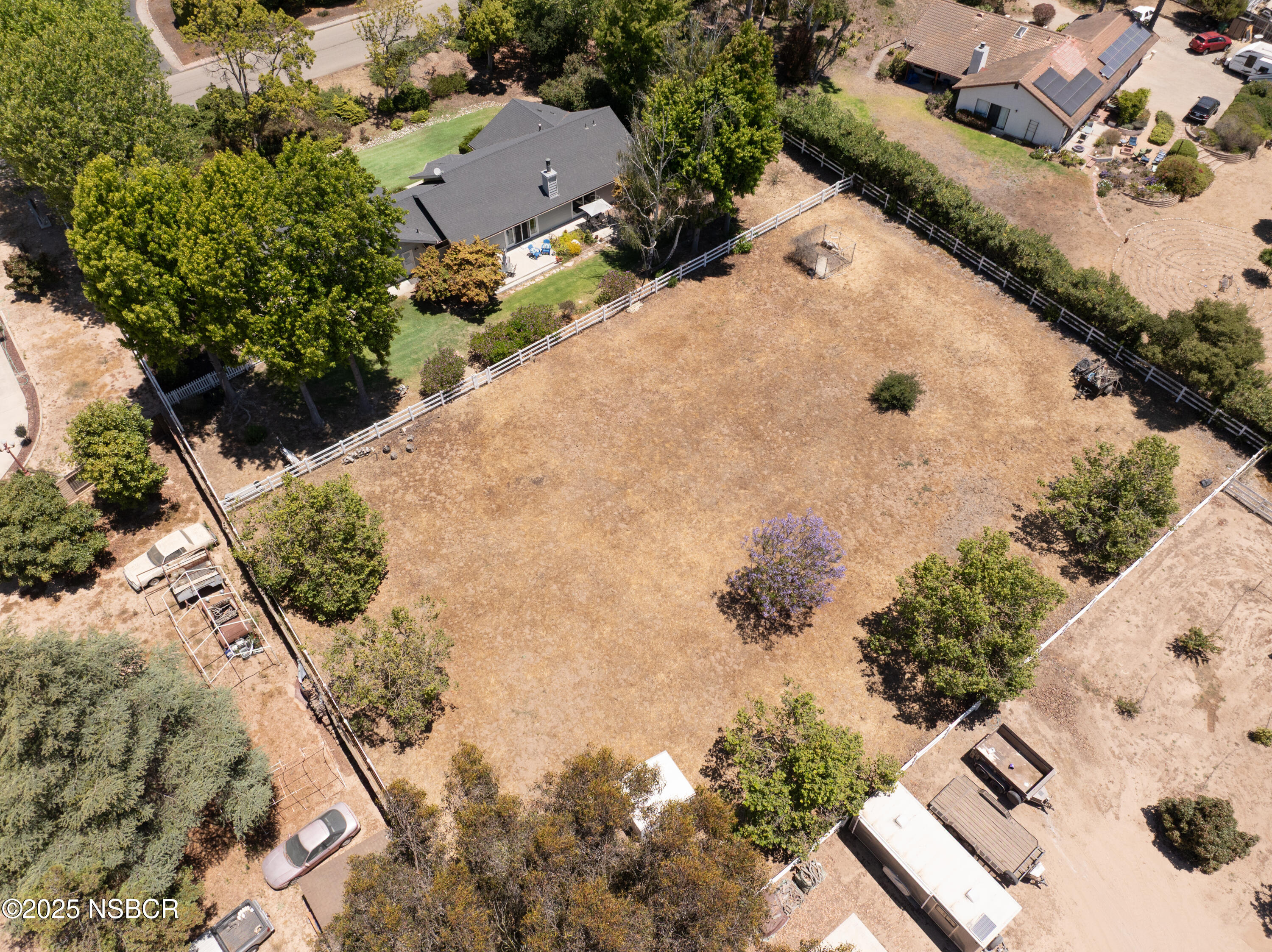 181 Eucalyptus Road Nipomo, CA 93444 - Photo 34 of 36 an aerial view of a house with a yard