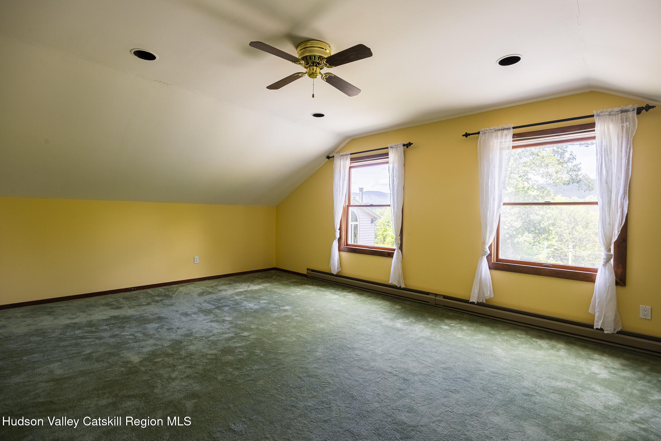 128 Newcut Road Woodstock, NY 12498 - Photo 40 of 51 a view of room with window and ceiling fan