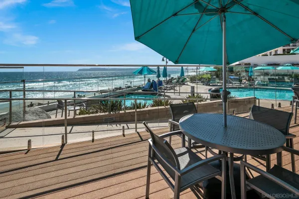 an outdoor space with patio