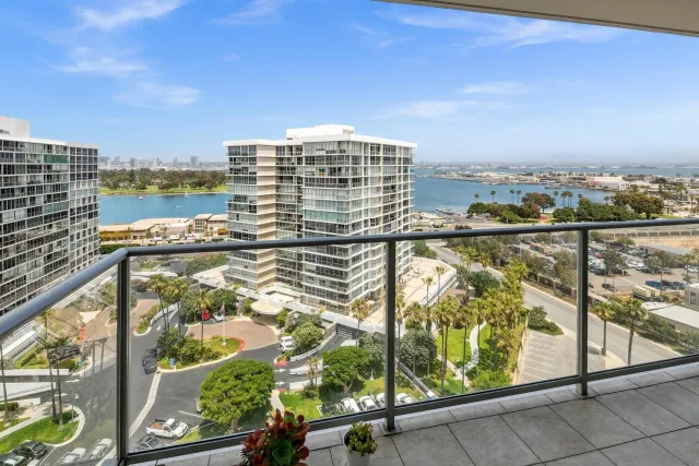 a view of balcony with city view