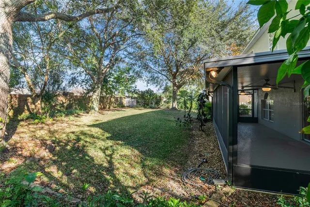 a house view with a garden space