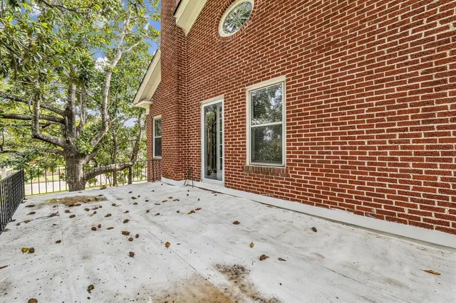 a view of a backyard with a garden