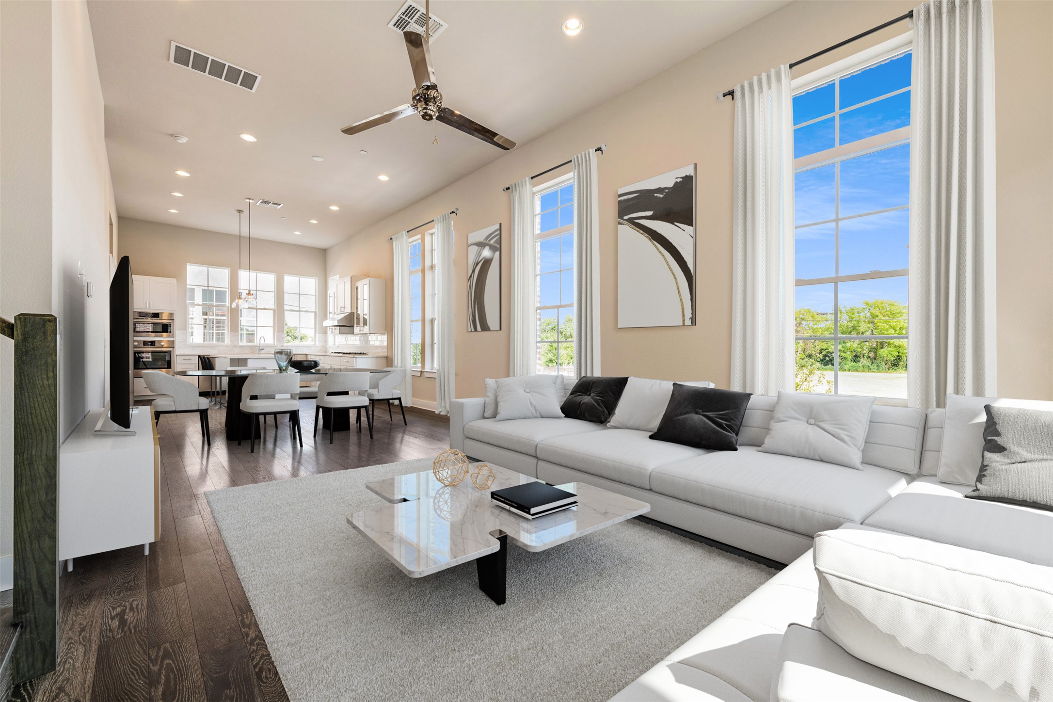 1308 Tinnin Ford Road, Unit 1 Austin, TX 78741 - Photo 1 of 21 a living room with furniture and a large window