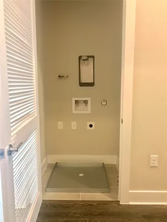 a bathroom with a tub